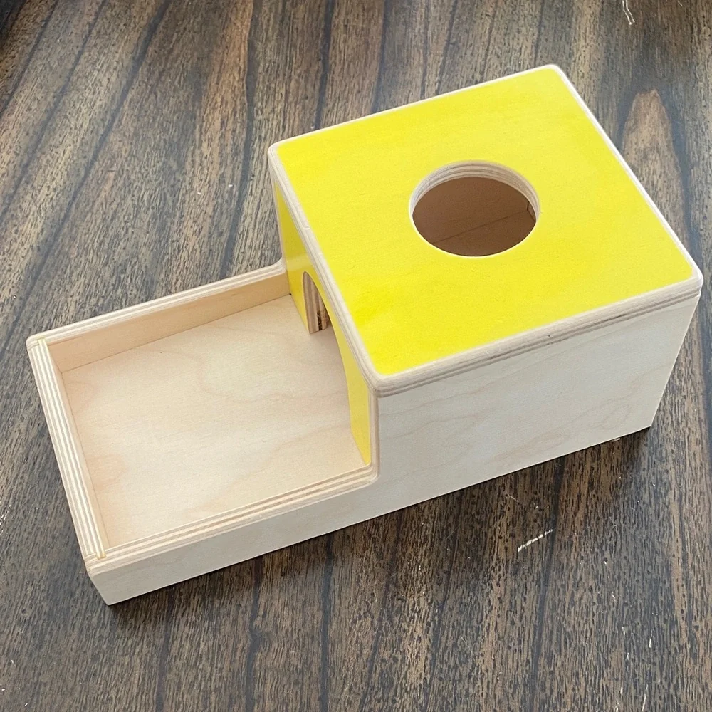 Lovevery Ball Drop Box Montessori Wooden Toy – Missing Balls Baby Development